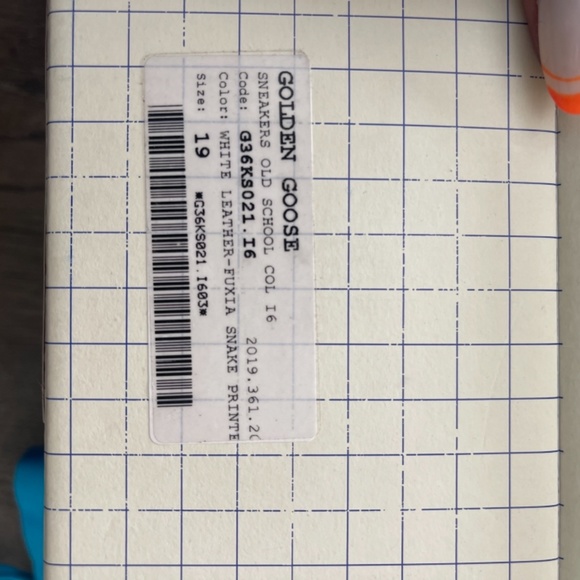 Toddler  Old School sneakers with glittery star and fuchsia snakeskin-print heel - Picture 9 of 9